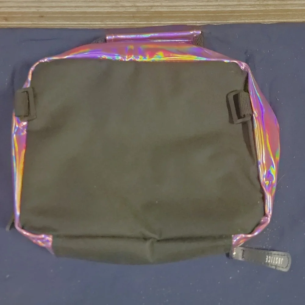Justice Pink Sequin Holographic‎ Insulated Lunch Box Girls Lunch Bag